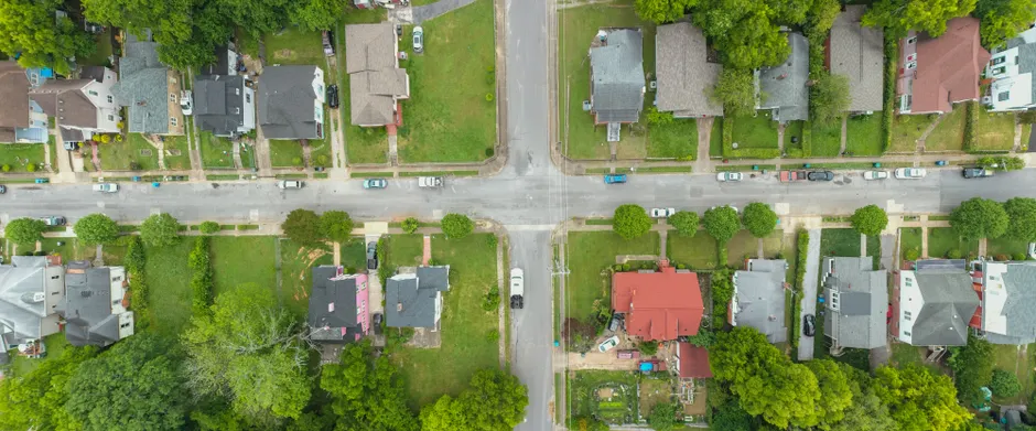 Detail Aerial View Of Neighborhood Number 10