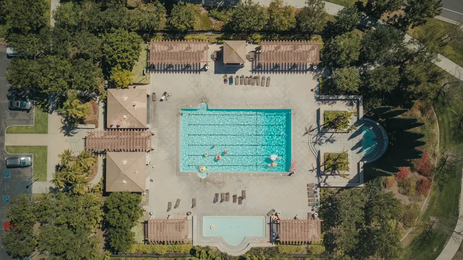 Detail Aerial View Of Swimming Pool Number 12