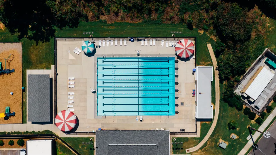 Detail Aerial View Of Swimming Pool Number 17