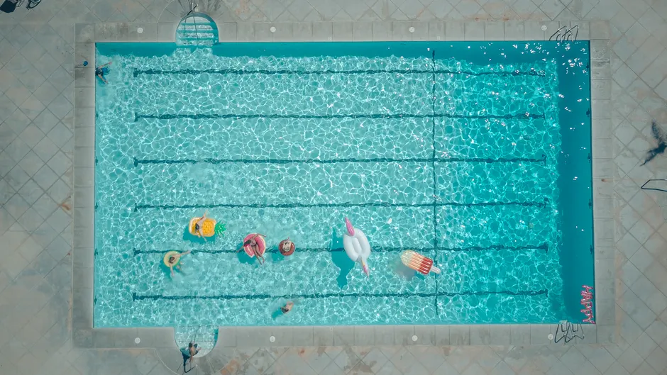 Detail Aerial View Of Swimming Pool Number 3