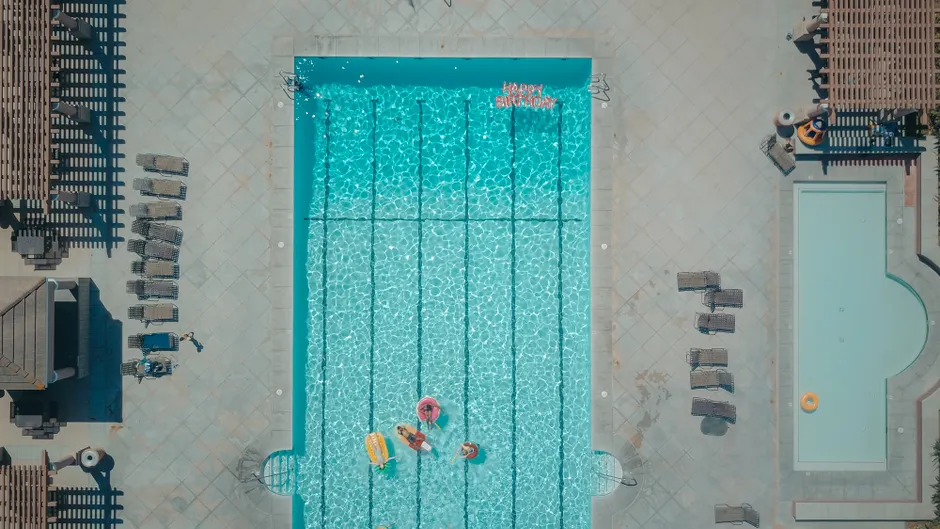 Detail Aerial View Of Swimming Pool Number 4