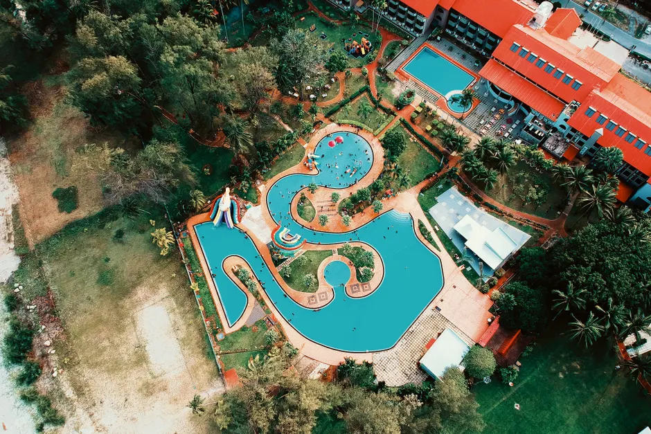 Detail Aerial View Of Swimming Pool Number 7