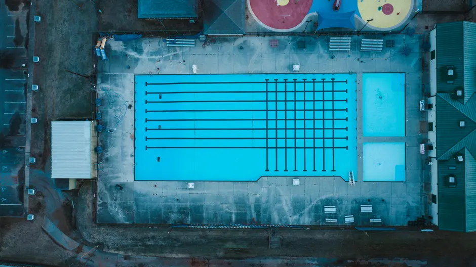Detail Aerial View Of Swimming Pool Number 10
