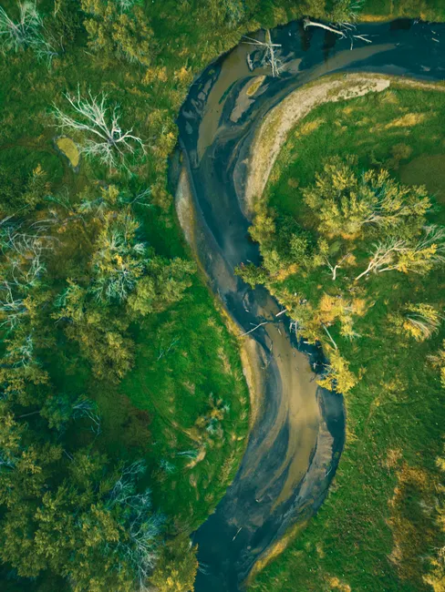 Detail Aerial View River Bend Number 2