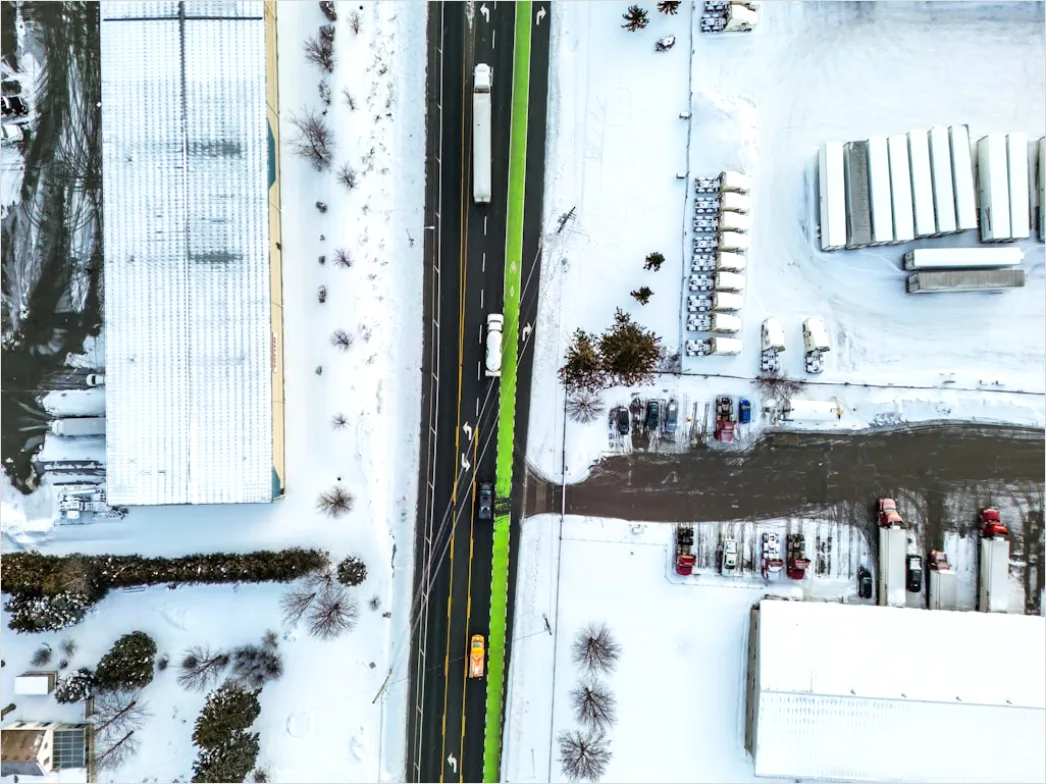 Detail Aerial Warehouse Distribution Center Number 15