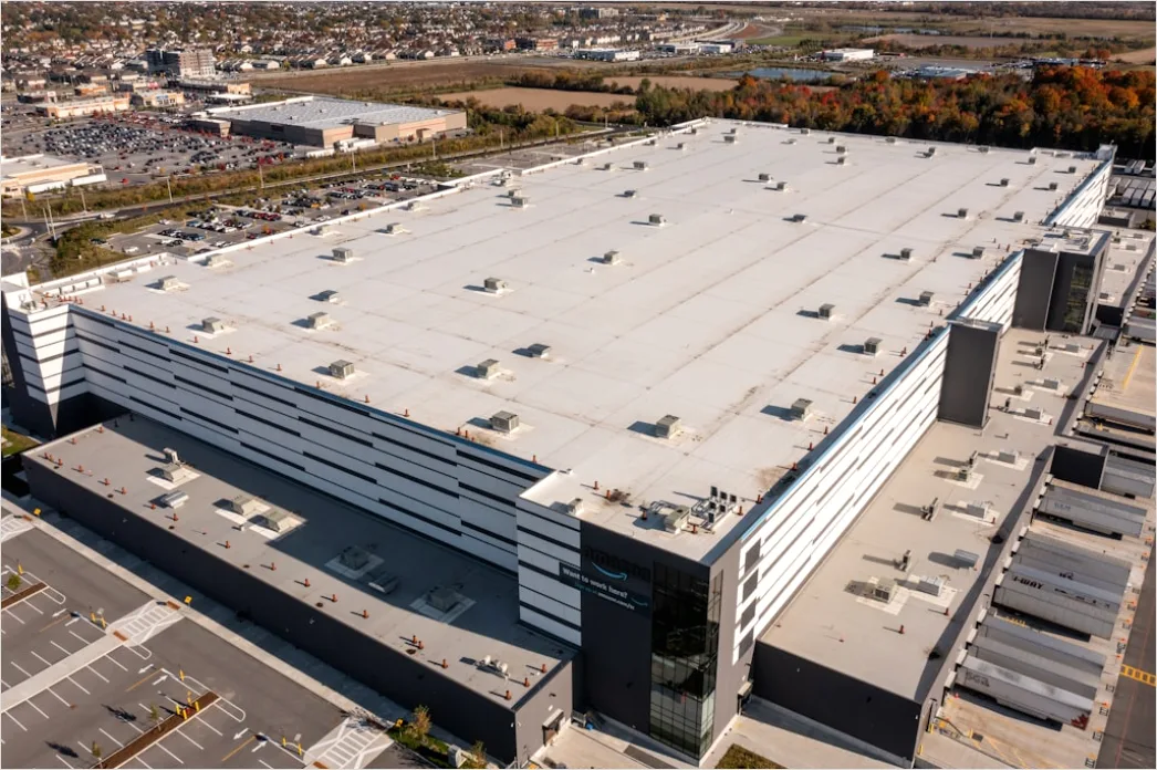 Detail Aerial Warehouse Distribution Center Number 7