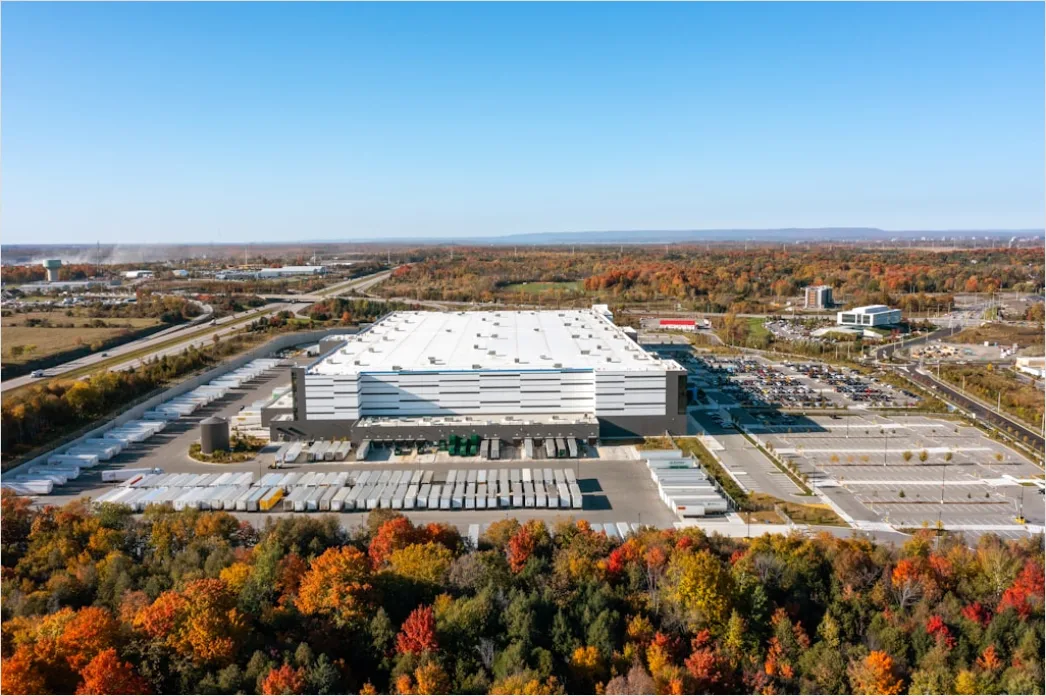 Detail Aerial Warehouse Distribution Center Number 10
