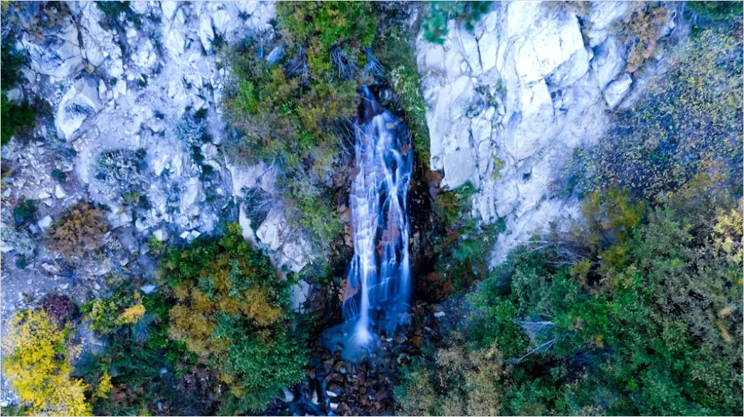 Detail Aerial Waterfall From Above Number 14