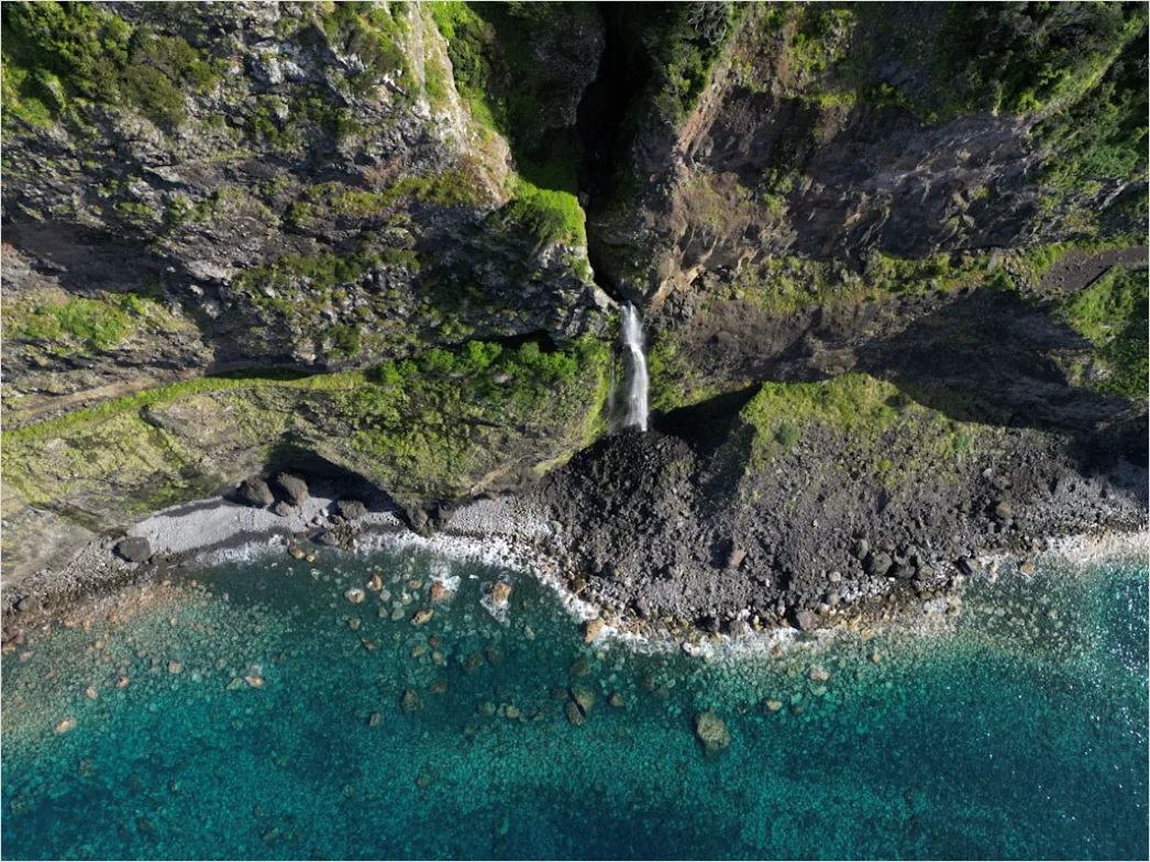 Detail Aerial Waterfall From Above Number 3