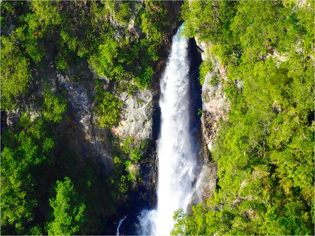 Detail Aerial Waterfall From Above Number 6