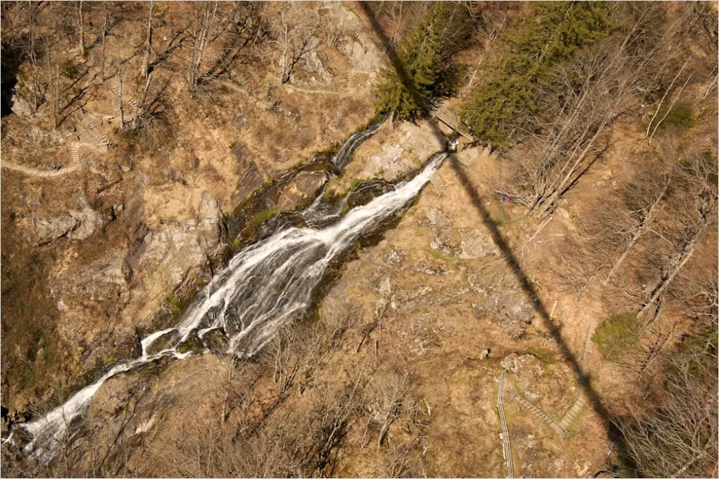 Detail Aerial Waterfall From Above Number 10
