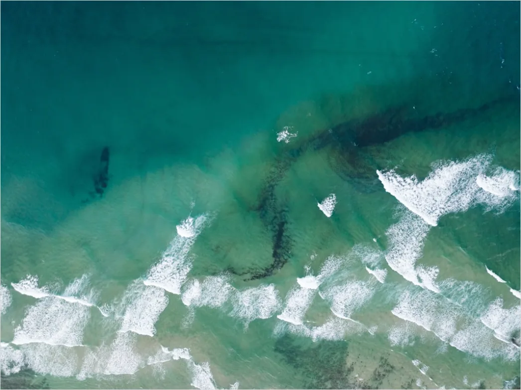 Detail Aerial Waves Abstract Pattern Number 11