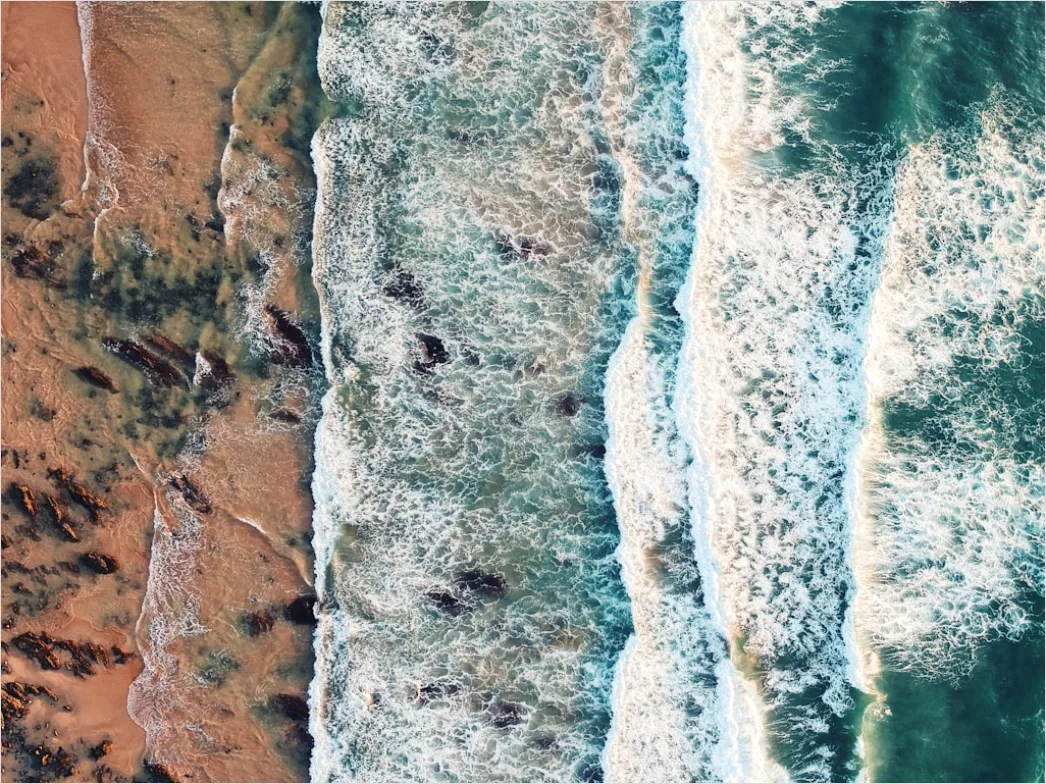 Detail Aerial Waves Abstract Pattern Number 16
