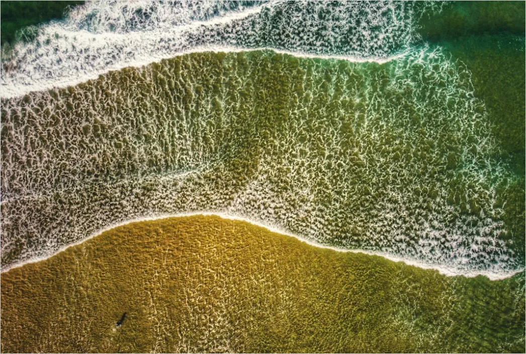 Detail Aerial Waves Abstract Pattern Number 17