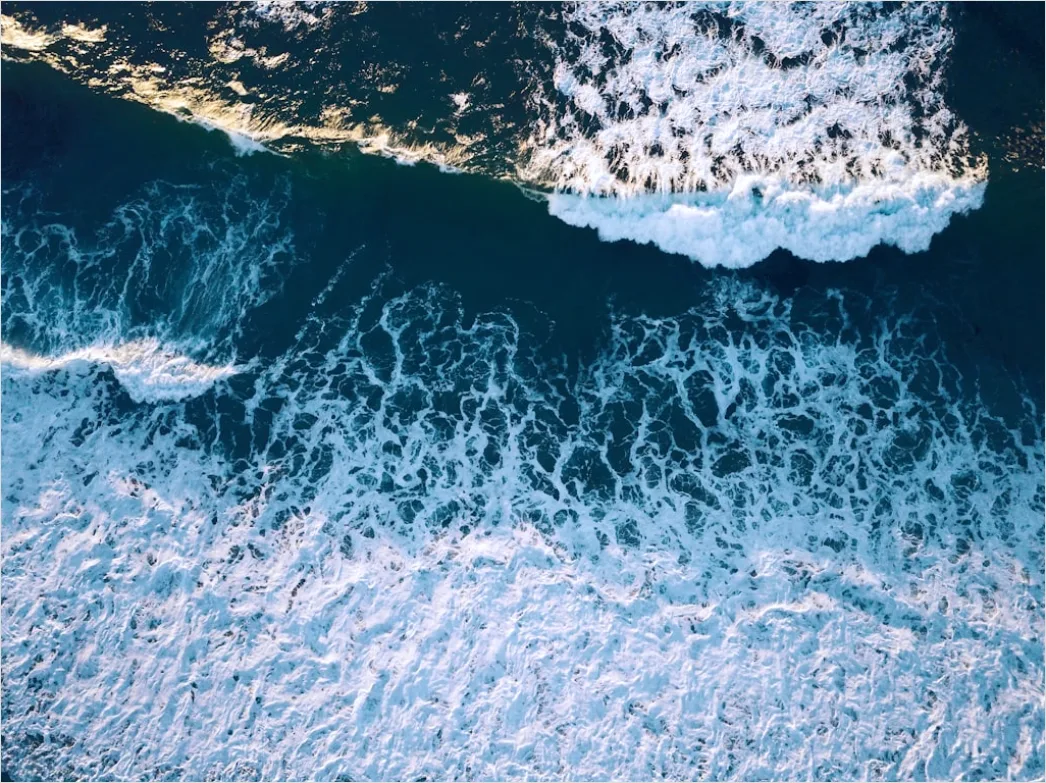 Detail Aerial Waves Abstract Pattern Number 19