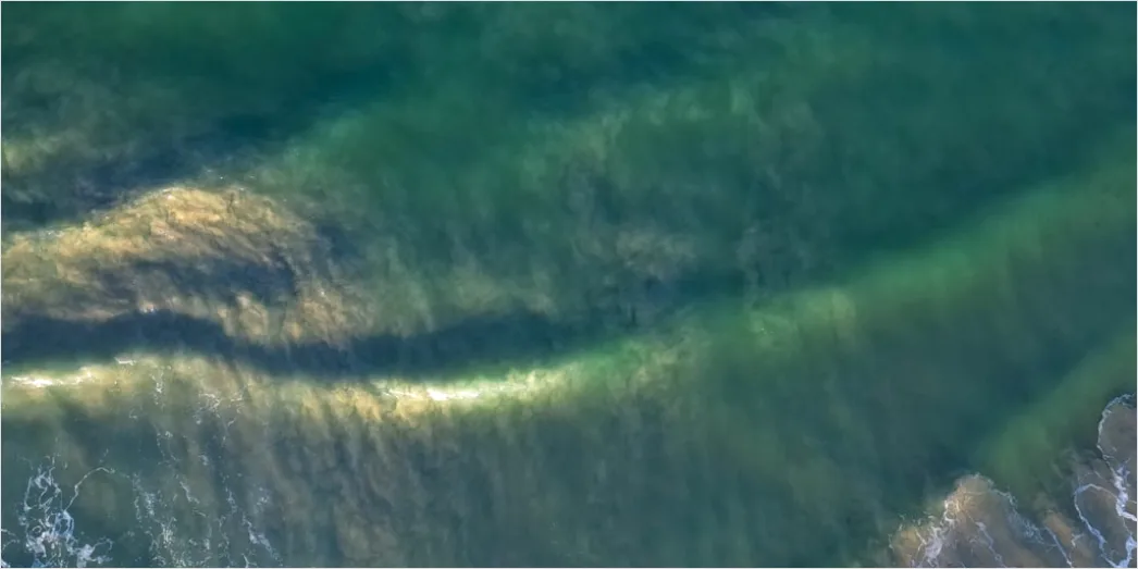 Detail Aerial Waves Abstract Pattern Number 6