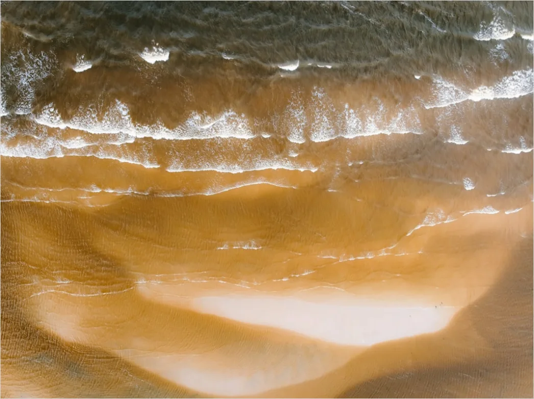 Detail Aerial Waves Abstract Pattern Number 9