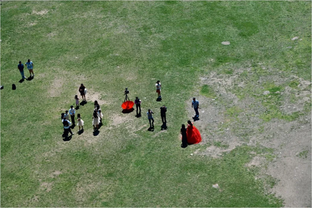 Detail Aerial Wedding Ceremony Outdoor Number 11