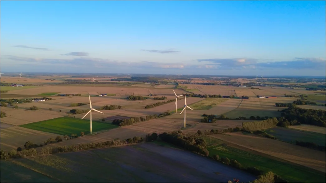 Detail Aerial Wind Turbines Field Number 11