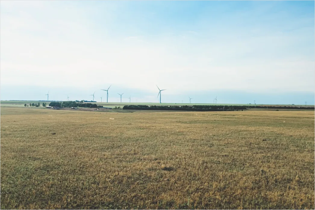 Detail Aerial Wind Turbines Field Number 14