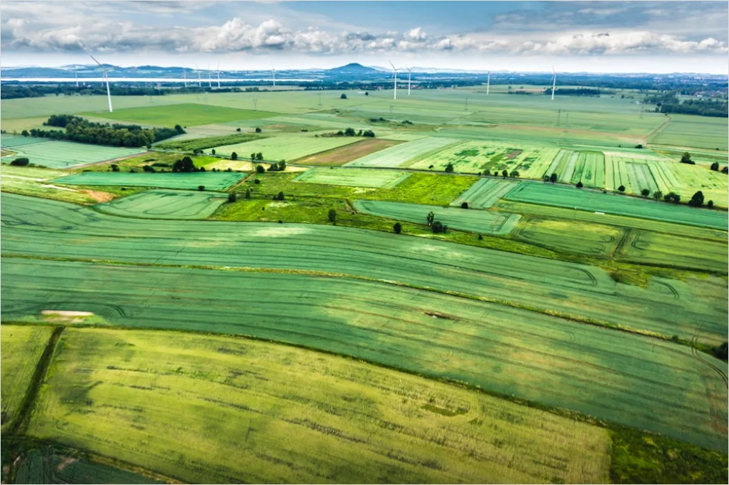 Detail Aerial Wind Turbines Field Number 16