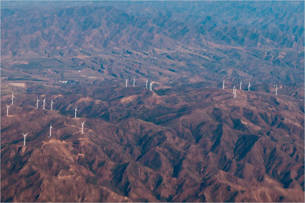 Detail Aerial Wind Turbines Field Number 17