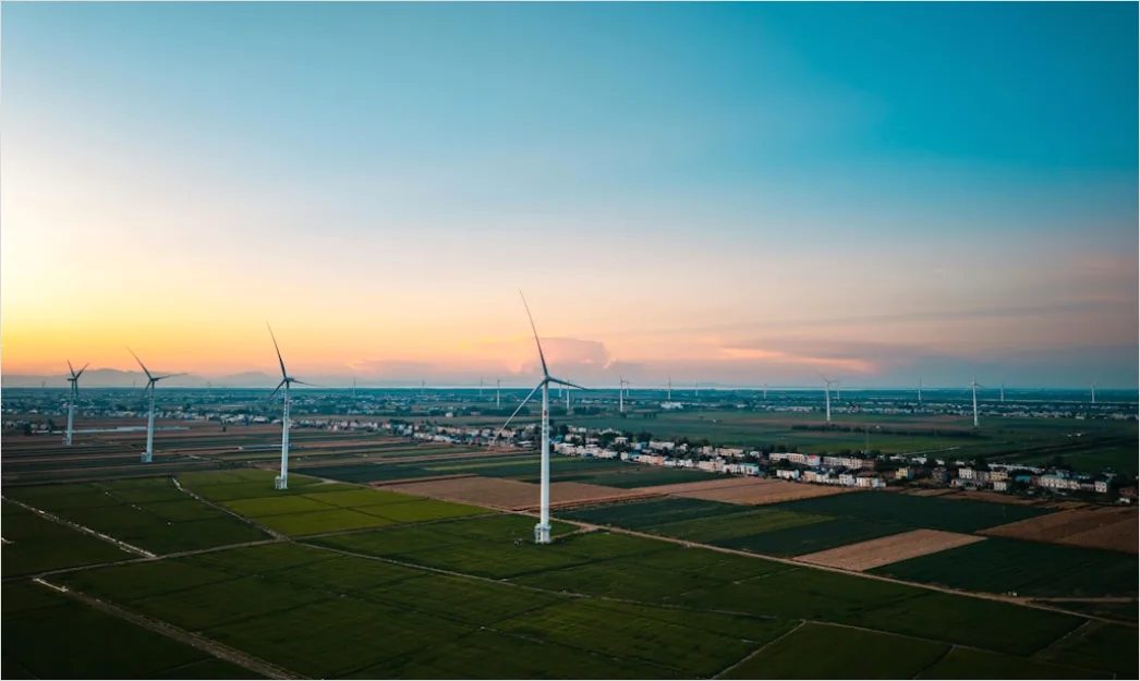 Detail Aerial Wind Turbines Field Number 18