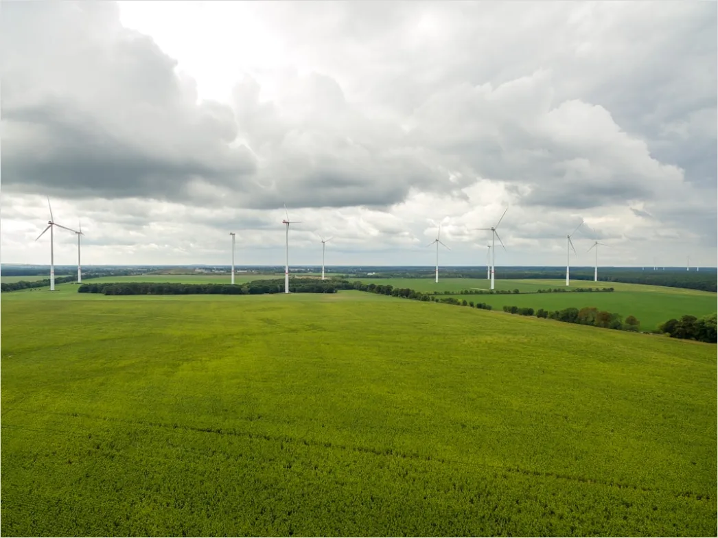 Detail Aerial Wind Turbines Field Number 19