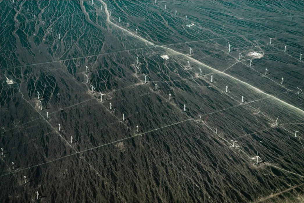 Detail Aerial Wind Turbines Field Number 20