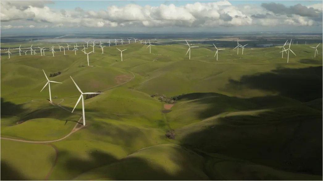 Detail Aerial Wind Turbines Field Number 5