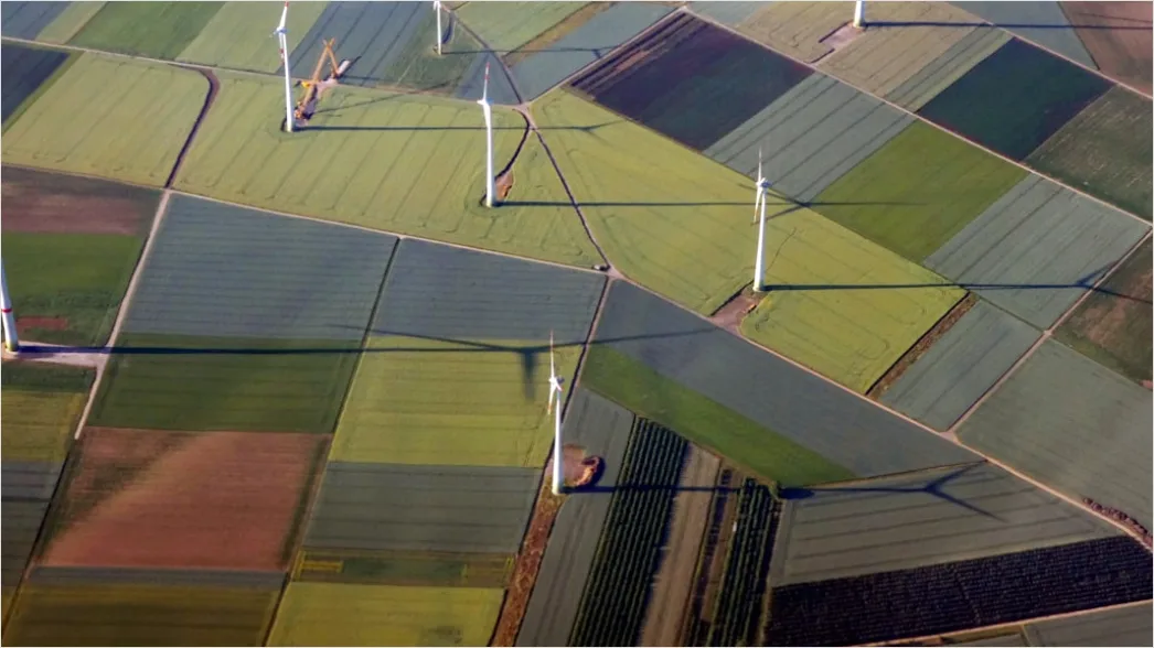 Detail Aerial Wind Turbines Field Number 8