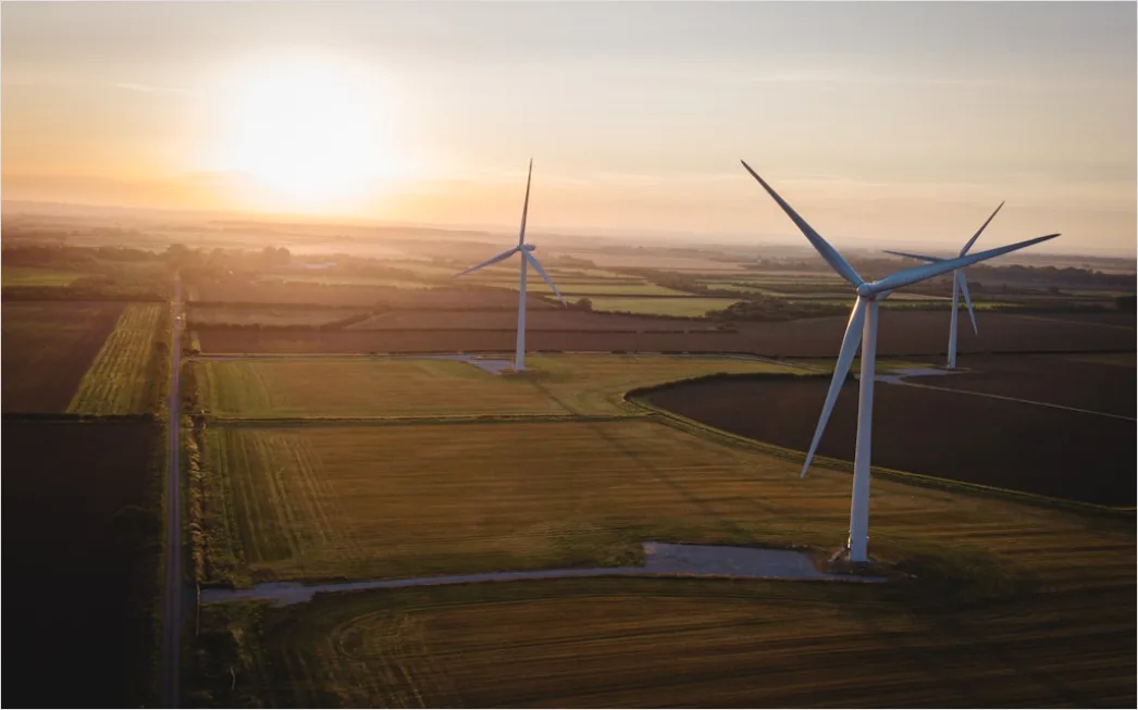 Detail Aerial Wind Turbines Field Number 9