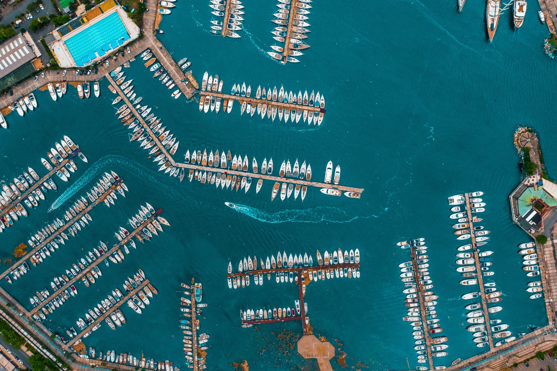 Detail Aerial Yacht Marina Luxury Number 3