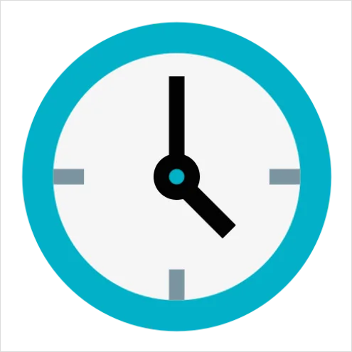 Detail Clock Icons Set Vector Number 6