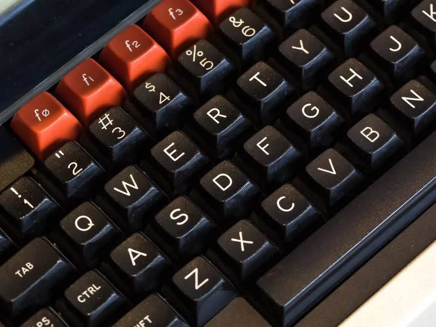 Detail Close Up Keyboard Keys Number 14