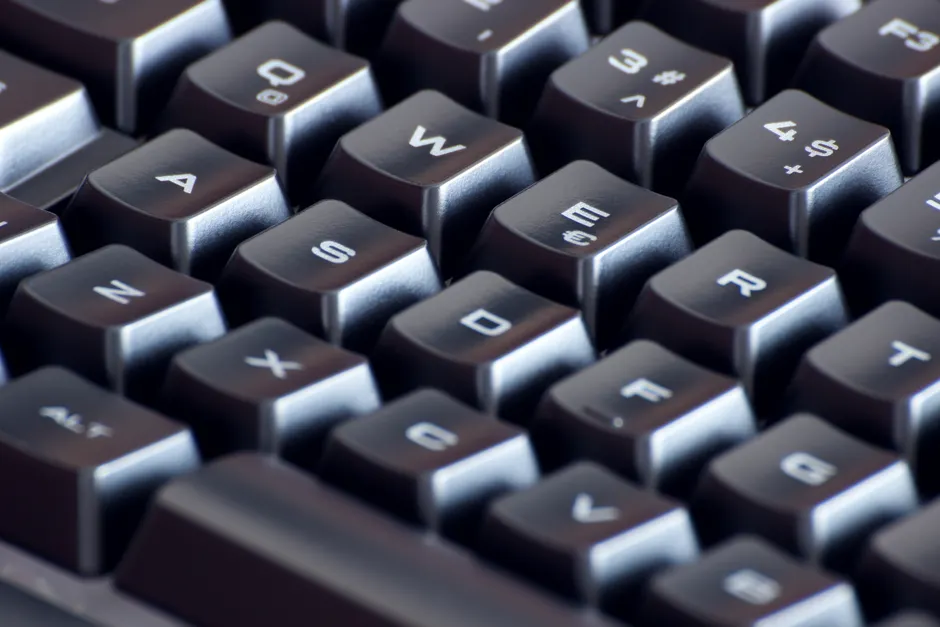 Detail Close Up Keyboard Keys Number 16