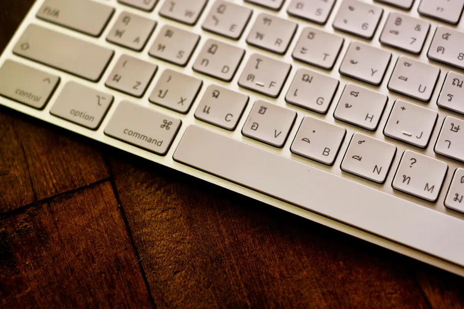 Detail Close Up Keyboard Keys Number 19