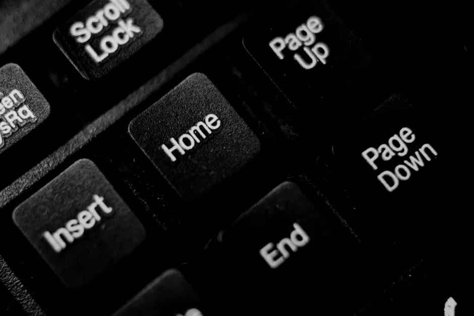 Detail Close Up Keyboard Keys Number 3
