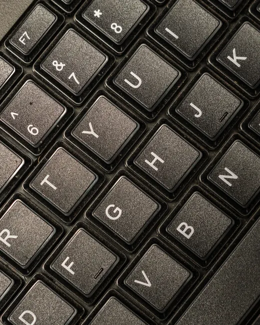 Detail Close Up Keyboard Keys Number 4