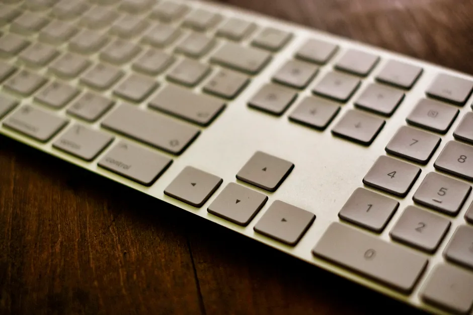 Detail Close Up Keyboard Keys Number 5