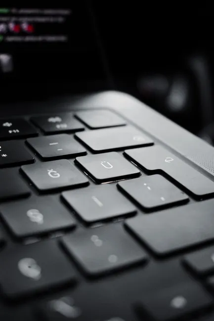 Detail Close Up Keyboard Keys Number 10