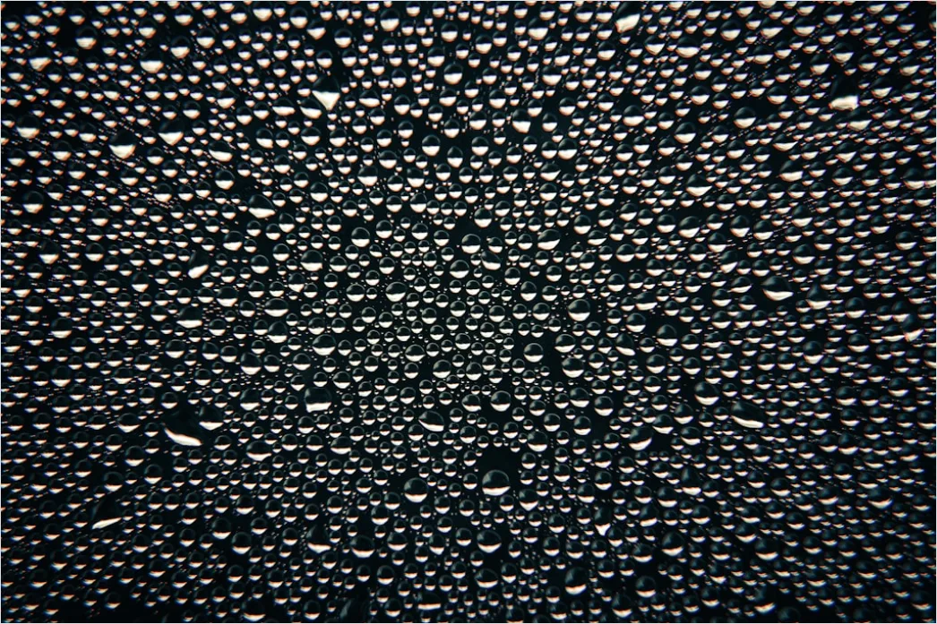 Detail Condensation Droplets Macro Number 3