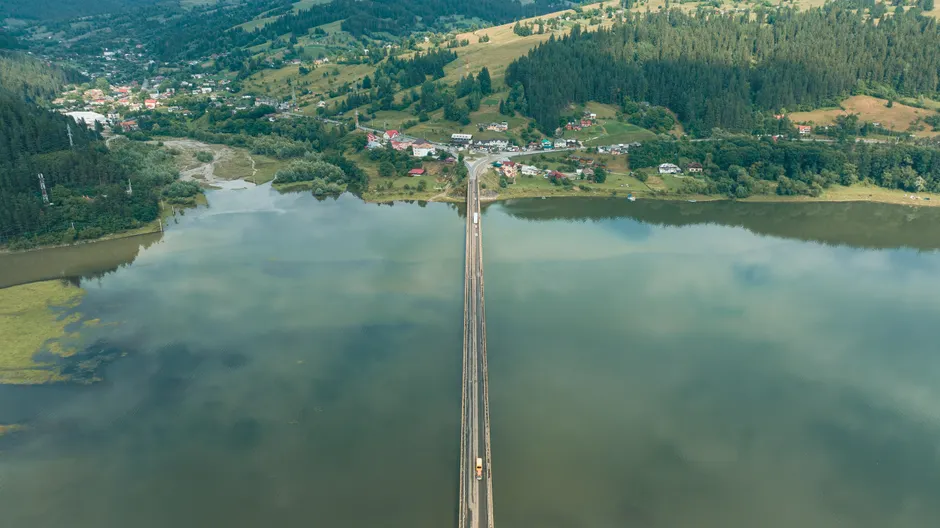 Detail Drone Aerial View Bridge Number 13