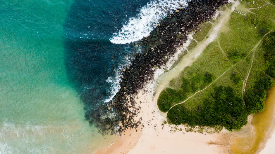 Detail Drone Aerial View Coastline Number 12