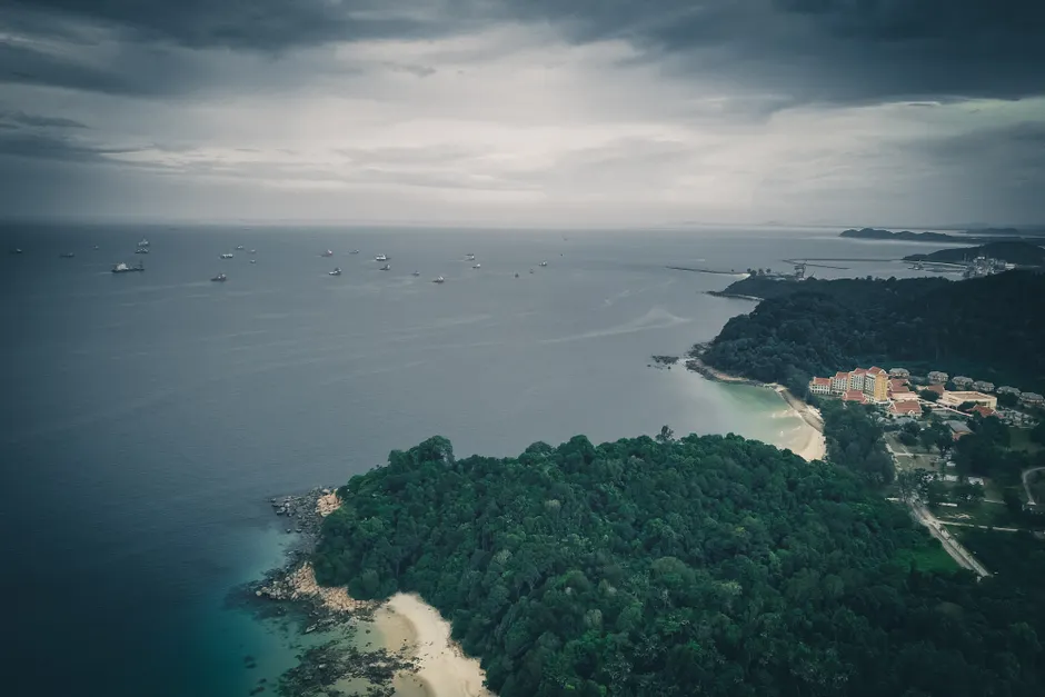Detail Drone Aerial View Coastline Number 13