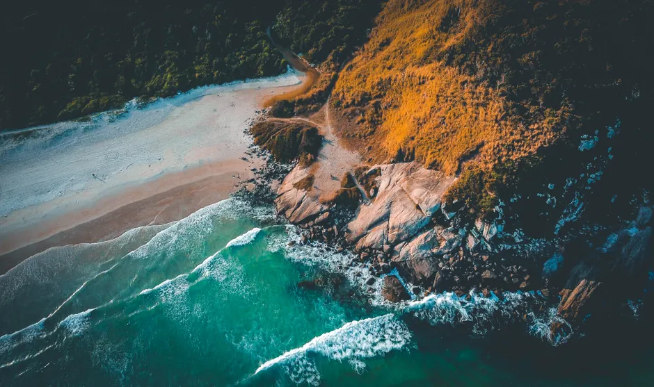 Detail Drone Aerial View Coastline Number 5