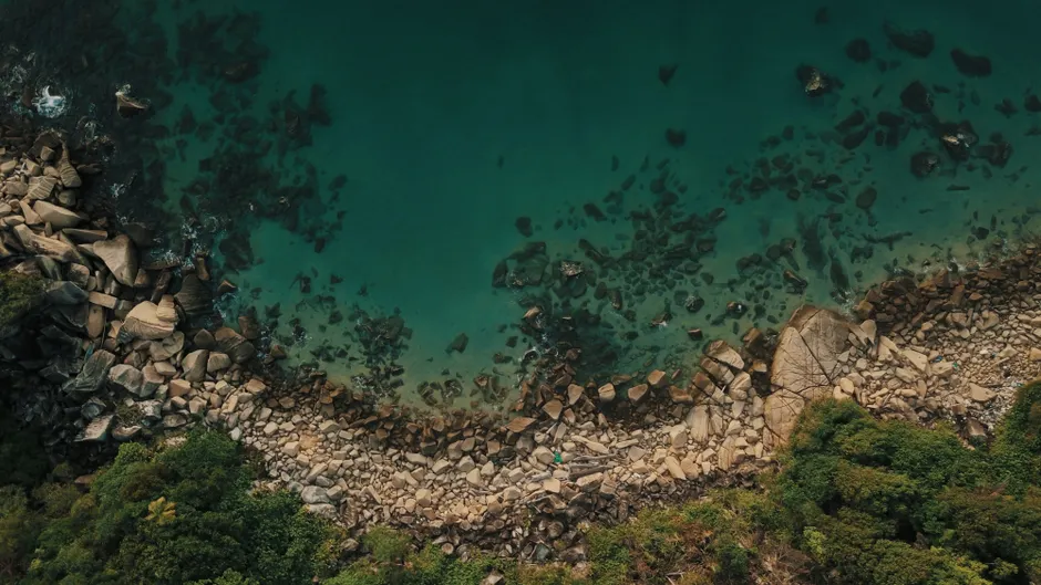 Detail Drone Aerial View Coastline Number 7