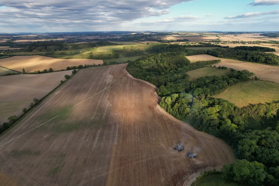 Detail Drone Aerial View Farmland Number 15