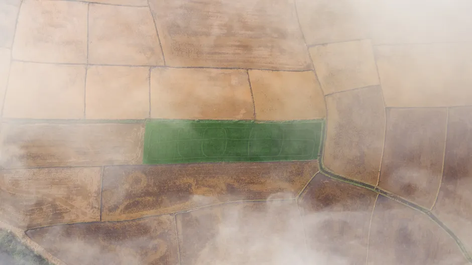 Detail Drone Aerial View Farmland Number 20