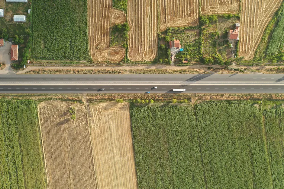 Detail Drone Aerial View Farmland Number 3